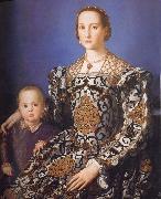 Agnolo Bronzino Portrait of Eleonora da Toledo with her Son Giovanni de-Medici Sweden oil painting artist